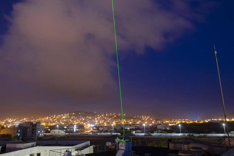 To support the ESA wind satellite Aeolus, the Leibniz Institute for Tropospheric Research (TROPOS) has now installed a lidar on the roof of the Ocean Science Centre Mindelo (OSCM) in Mindelo, the second largest city in Cabo Verde.