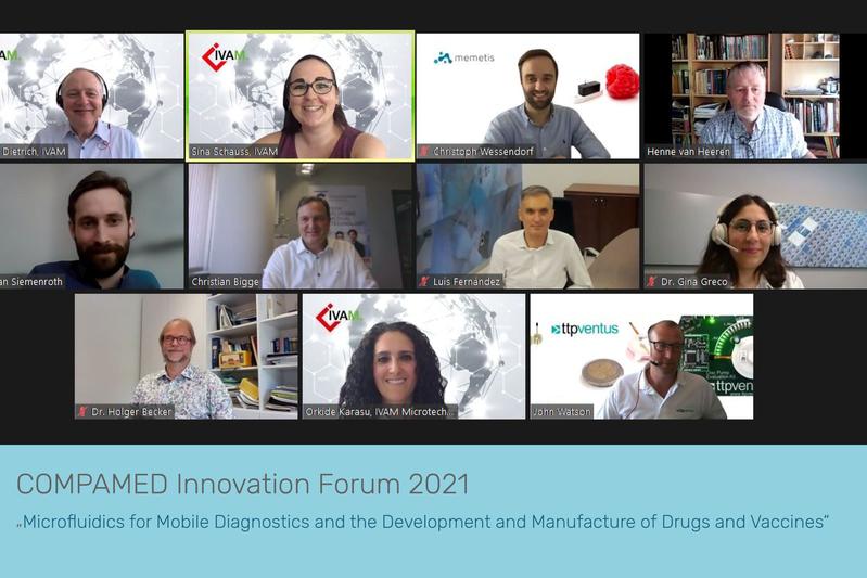 The speakers of the COMPAMED Innovation Forum 2021