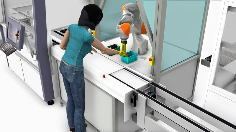 Users can combine different robots, hazard situations and tools with the design tool.