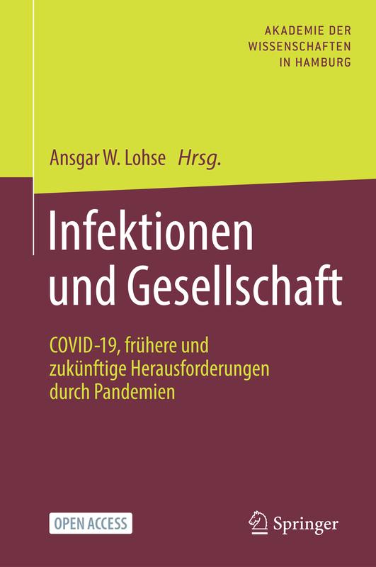 Cover Tagungsband Infektionen und Gesellschaft. COVID-19, frühere und zukünftige Herausforderungen durch Pandemien
