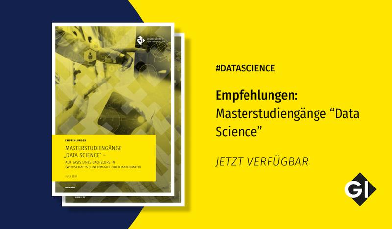 GI-Empfehlungen: Masterstudiengänge "Data Science"