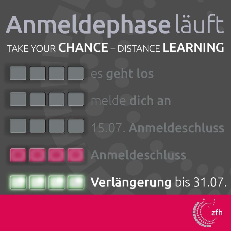 Anmeldefrist für weiterbildende Masterfernstudiengänge verlängert