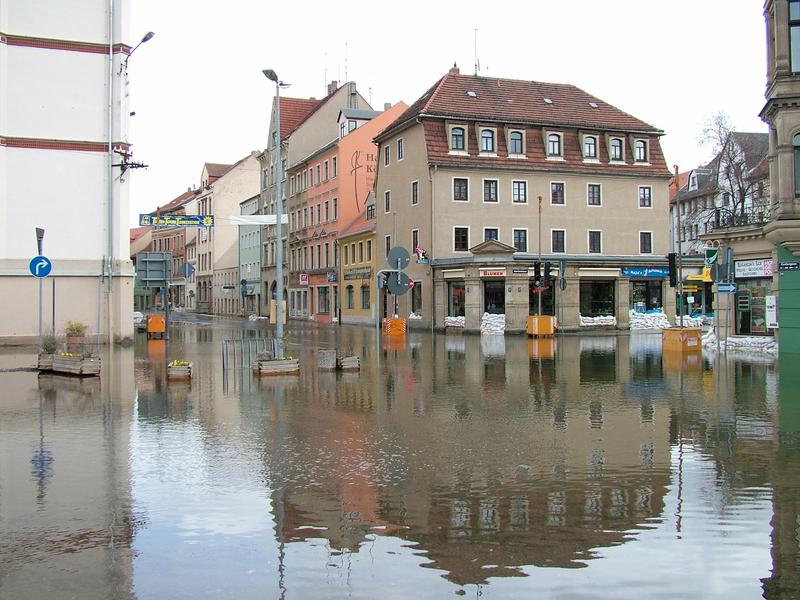 Elbe-Hochwasser 2006 bei Meißen