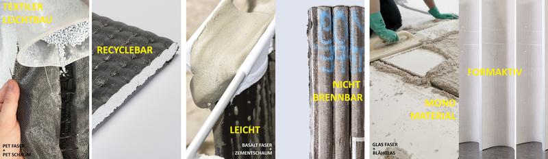 Verbundmaterialien aus Textilien und Schäumen im Projekt „ge3TEX“ der Frankfurt UAS.