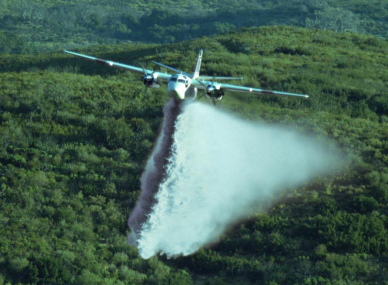 Such aircraft spraying a forest could be used to introduce rock dust into ecosystems.