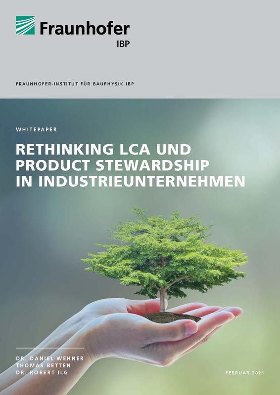 Titelseite des Whitepapers »Rethinking LCA und Product Stewardship in Industrieunternehmen«