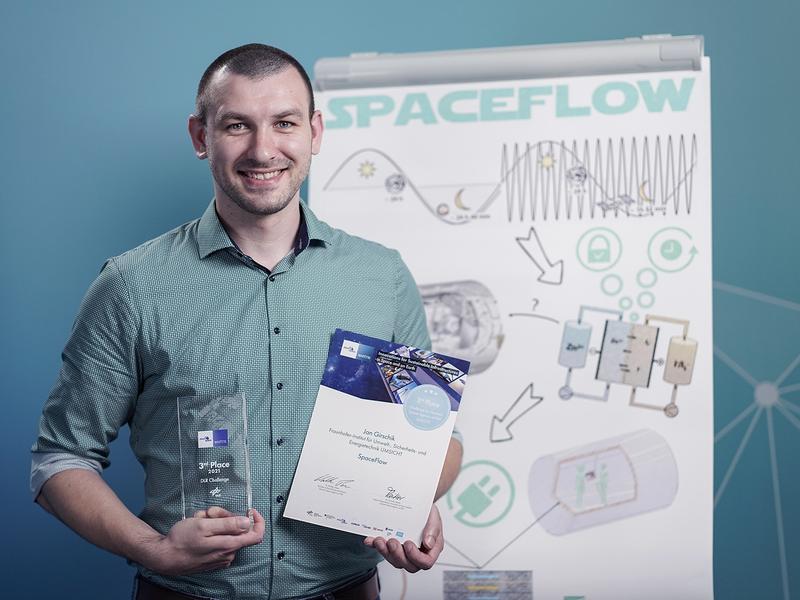 Jan Girschik erzielt mit »SpaceFlow« beim europaweiten Innovationswettbewerb »INNOspace Masters« einen dritten Platz.