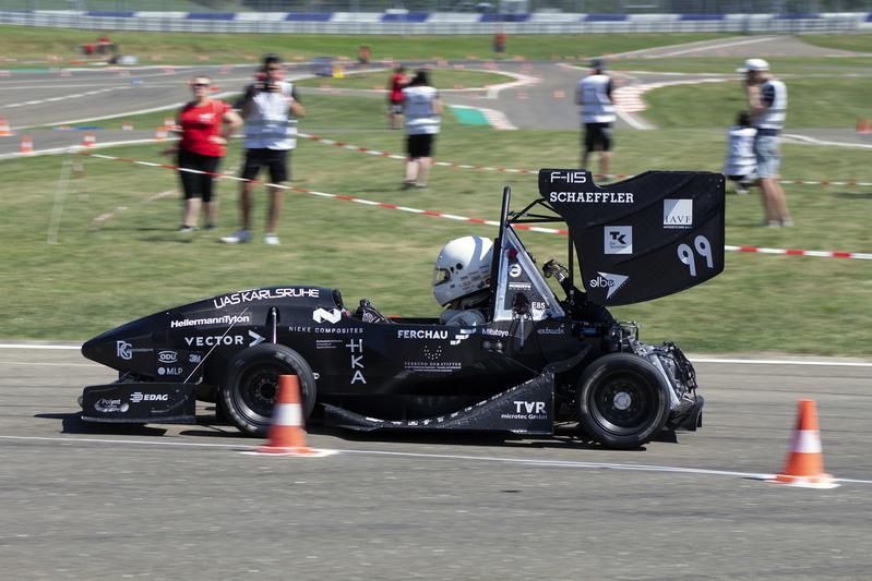 Der F-115 holt bei der Königsdisziplin der Endurance den 3. Platz und verbraucht dabei am wenigsten Sprit von allen Fahrzeugen