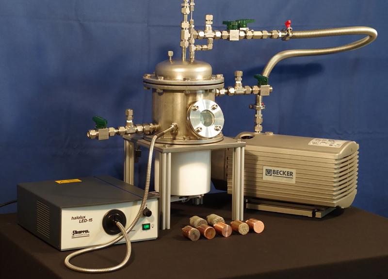 Test rig for metrological characterization  of evaporator surfaces