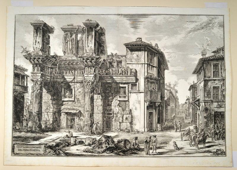 Piranesi 1770 Veduta degli Avanzi del Foro di Nerva State