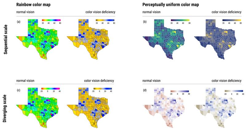  Colorful, scientific images are more difficult to interpret for people with color vision deficiencies. Graphic: Michael Stölzle 