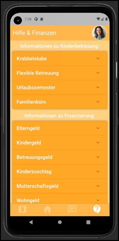 Mit der von Informatik-Studierenden erstellten Go-Mama-App erhalten studierende Mütter der Frankfurt UAS die Möglichkeit, sich untereinander zu vernetzen.