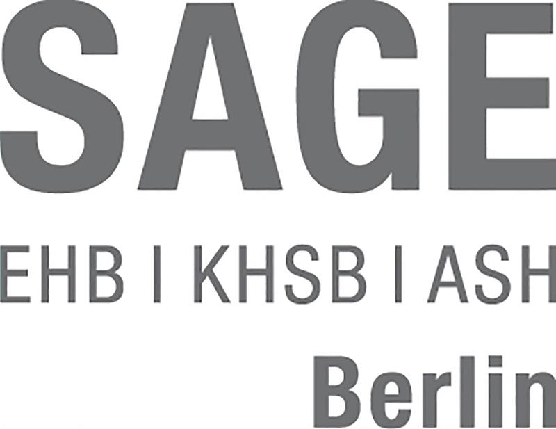 Gemeinsames Logo des Berlinder SAGE Verbunds von EHB, KHSB und ASH Berlin