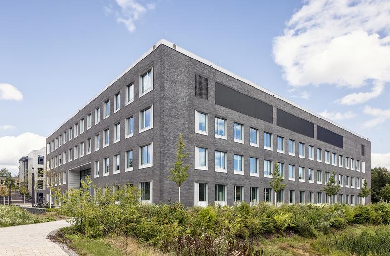Der Neubau des Zentrums für Synthetische Mikrobiologie auf dem Campus Lahnberge. 