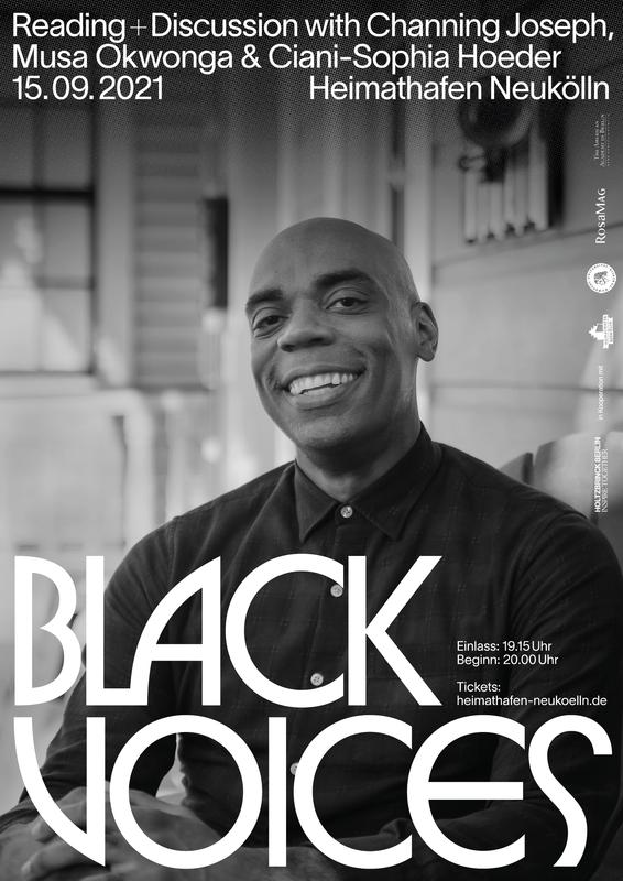 Plakat der Veranstaltung "Black Voices" im Heimathafen Neukölln