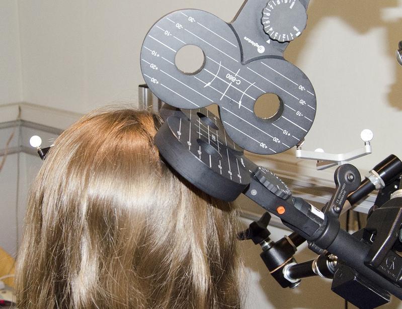 Transcranial magnetic stimulation (TMS) is a neuroscience technique in which specific brain areas can be stimulated by magnetic pulses. Copyright: 