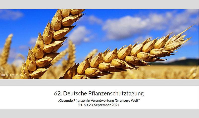 Die 62. Deutsche Pflanzenschutztagung findet online statt.