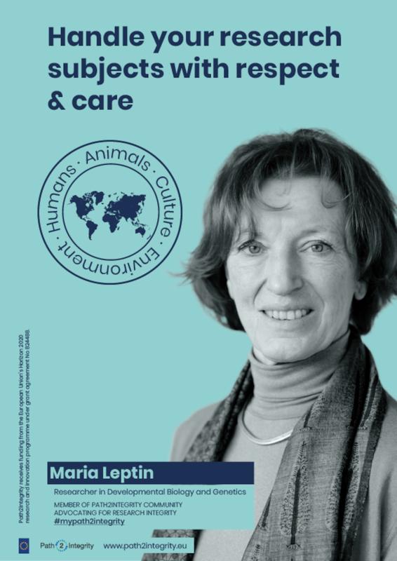 Foto: Prof. Dr. Maria Leptin ist eines der Gesichter des Coburger Projekts Path2Integrity. Illustration: Path2Integrity