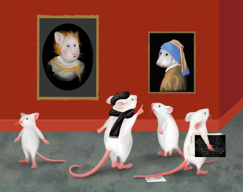 Mäuse können Experten darin werden, Bilder anhand feiner Unterschiede zu sortieren. Teile des erworbenen Wissens wird in frühen visuellen Hirnarealen gespeichert.