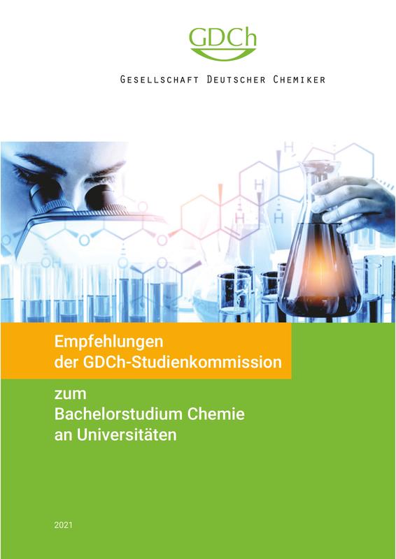 Cover der Empfehlungen für das Bachelorstudium Chemie an Universitäten