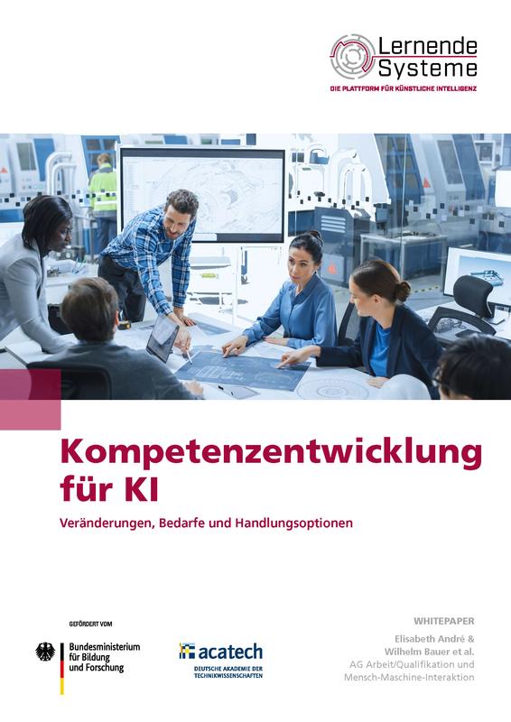 Das Whitepaper der Plattform Lernende Systeme analysiert, welche Komptenzen Beschäftigte im KI-Zeitalter brauchen und wie diese in der betrieblichen Weiterbildung entwickelt werden können.