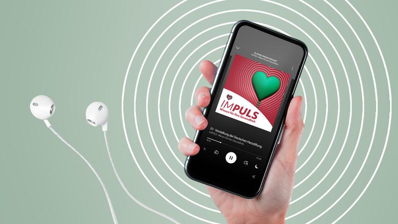 Eine gute und unterhaltsame Möglichkeit, mehr zu erfahren für mehr Herzgesundheit: mit dem neuen Herzstiftungs-Podcast „imPULS – Wissen für Ihre Gesundheit“.