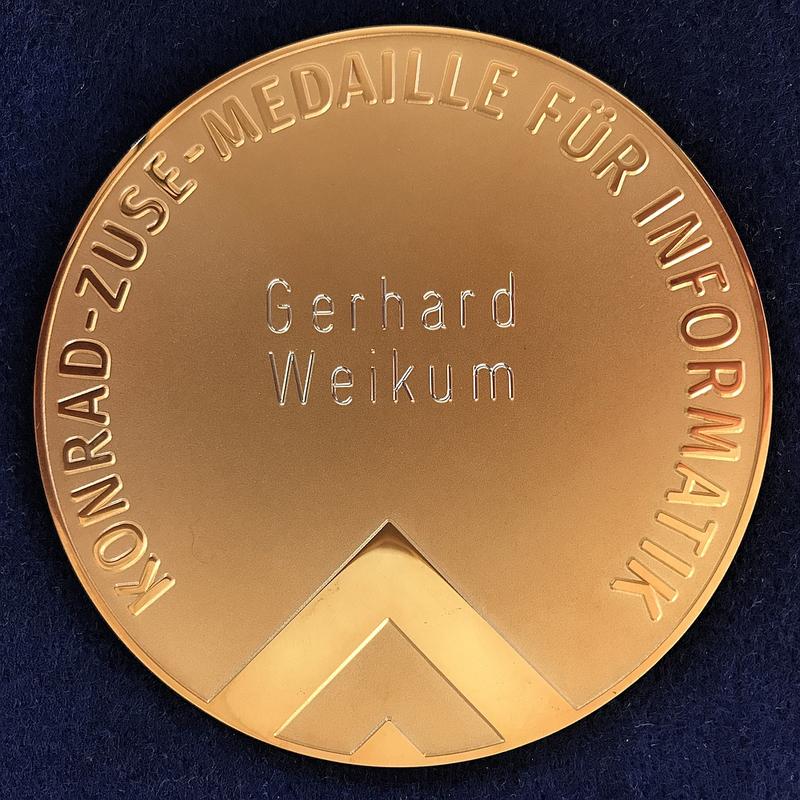 Zuse-Medaille Gerhard Weikum