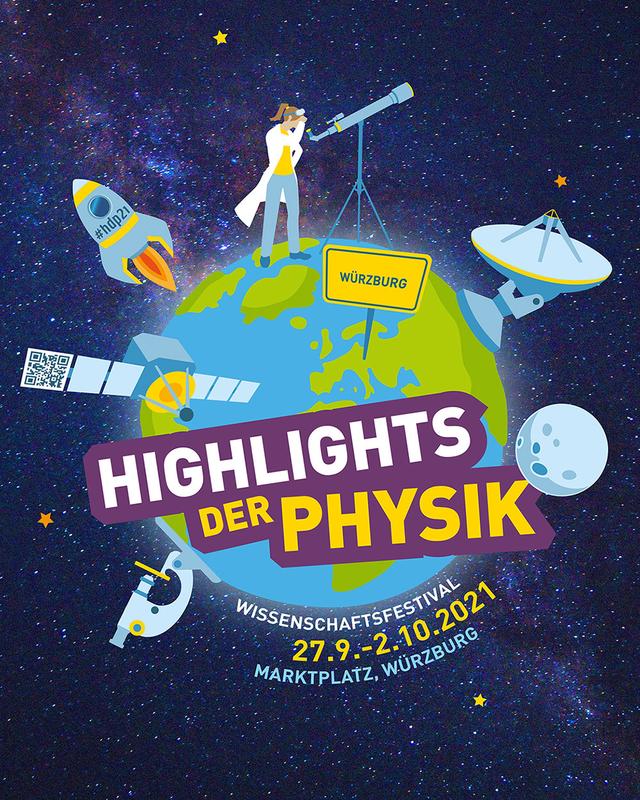 Das Wissenschaftsfestival „Highlights der Physik“ vom 27. September bis zum 2. Oktober 2021 in Würzburg ermöglichte Wissenschaft zum Anfassen.
