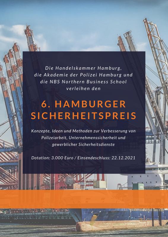 Der Sicherheitspreis wird von der Handelskammer Hamburg, der NBS Northern Business School – University of Applied Sciences und der Akademie der Polizei Hamburg verliehen. 