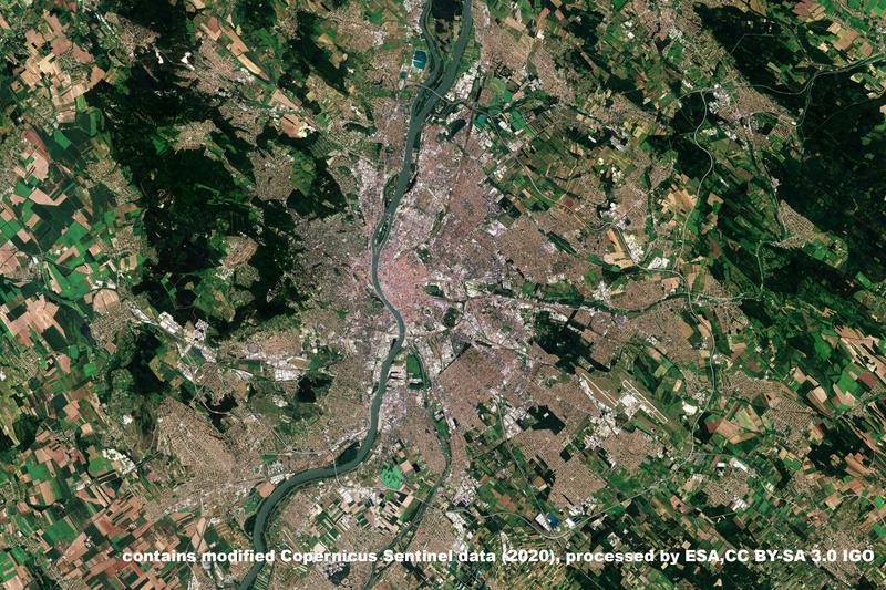 Die ESA-Mission Copernicus Sentinel-2 soll Bilder liefern, mit denen sich das Pflanzenwachstum genau überwachen lässt.