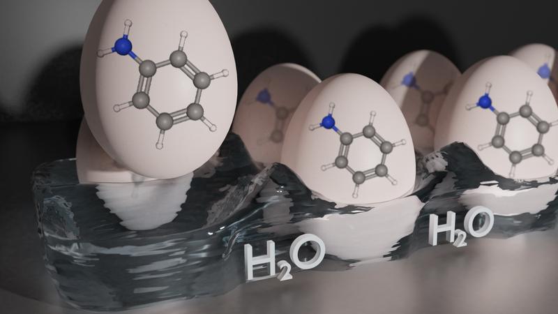 Wie sich Moleküle durch eine Wasseroberfläche gesteuert anordnen können hat ein Team am MPI für Polymerforschung untersucht