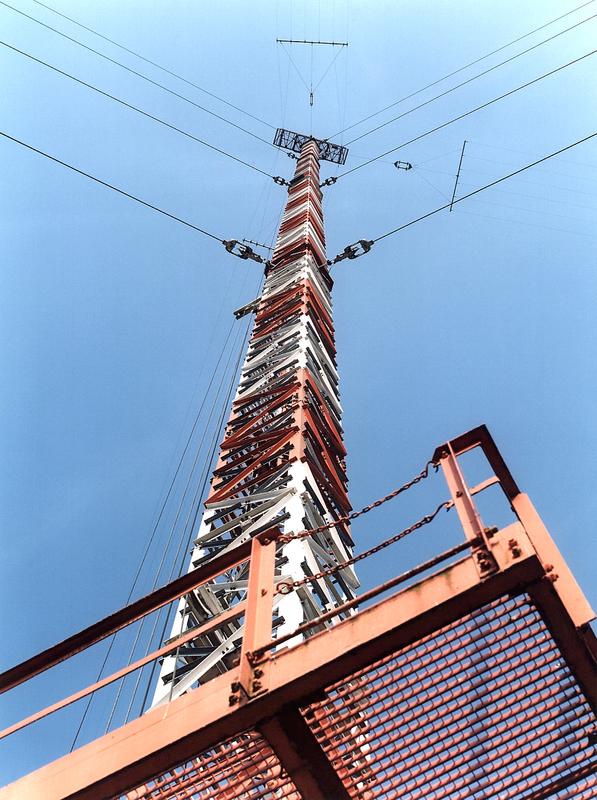 Sendemast von DCF77 in Mainflingen, südöstlich von Frankfurt/M. 