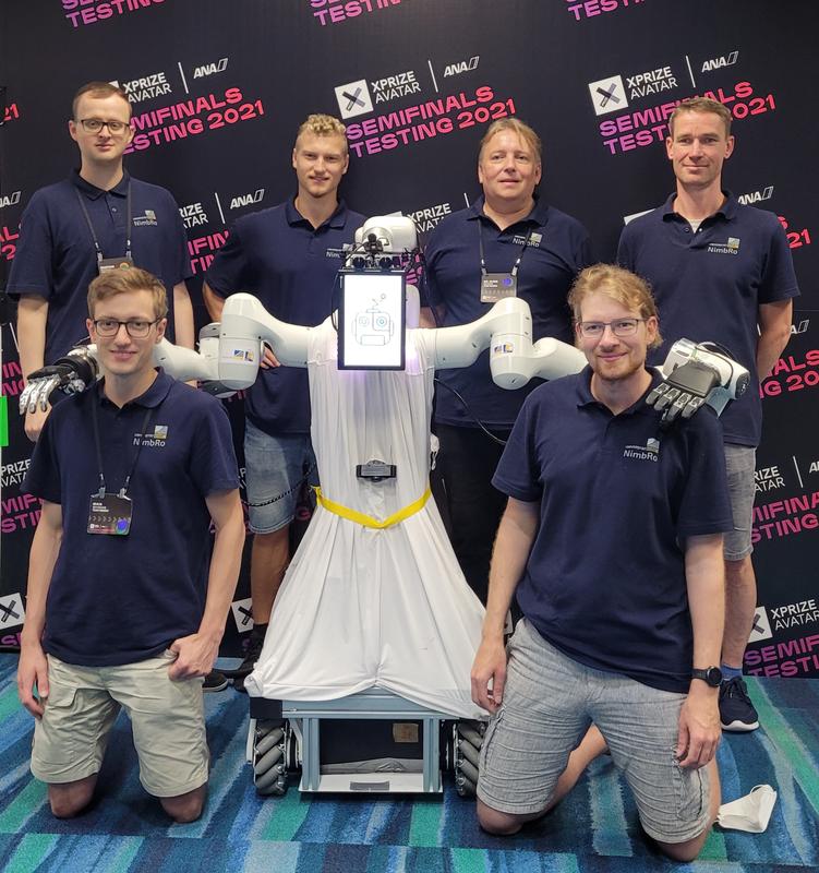 Team NimbRo of the University of Bonn at the ANA Avatar XPRIZE semifinals in Miami (USA). 