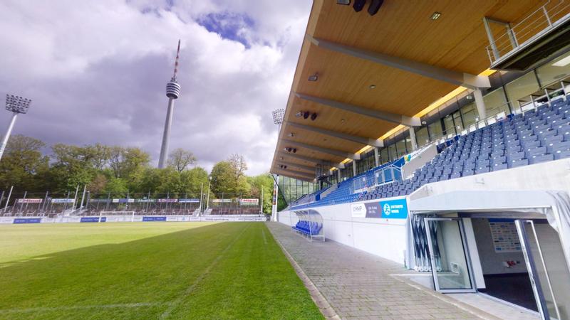 Das GAZi-Stadion.auf der Waldau.