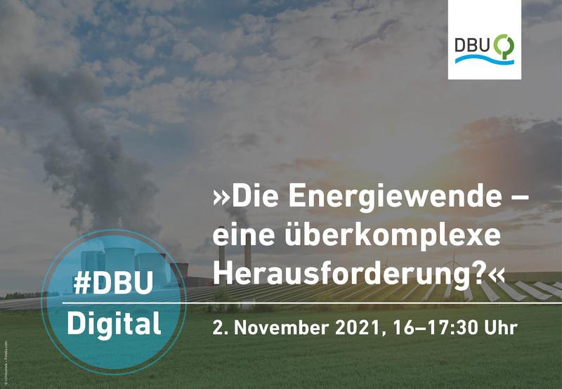 Kampf gegen die Klimakrise: Viele Hoffnungen ruhen auf der Energiewende. Über die Herausforderungen diskutieren in einer Digital-Veranstaltung der Deutschen Bundesstiftung Umwelt (DBU) junge Promovierende der DBU am 2. November von 16 bis 17.30 Uhr.