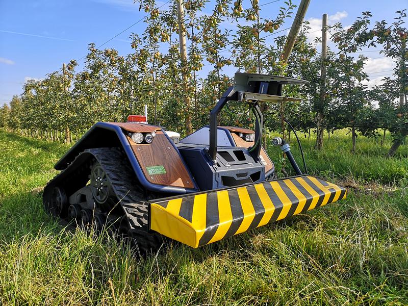 Automatisierte Datenerhebung auf einer Apfelplantage in der Pfalz.