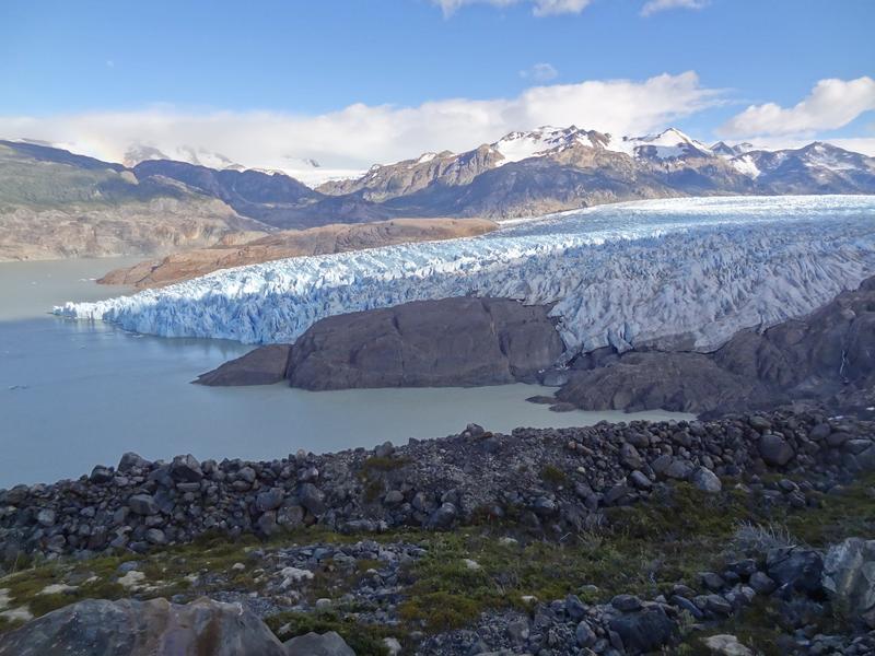 Lago Grey und Grey-Gletscher am Südpatagonischen Inlandeis im chilenischen Patagonien, 2019