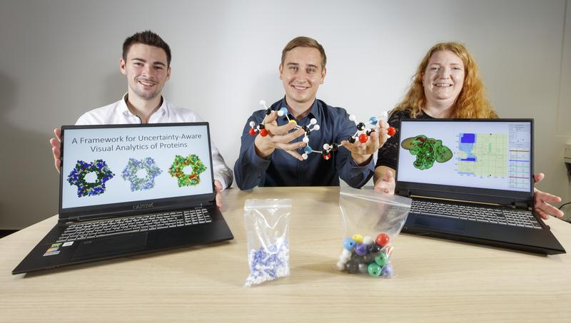 The team working on the new software (from left to right): Kurt Schardt, Robin Maack and Christina Gillmann.