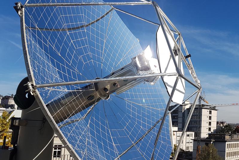  Die Mini-​Solarraffinerie an der ETH Zürich hat sich in zwei Jahren Testbetrieb bewährt. 
