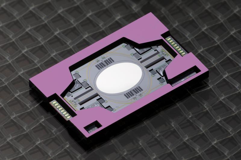 Mikrospiegel des Fraunhofer IPMS für LIDAR-Systeme  zum sicheren autonomen Fahren