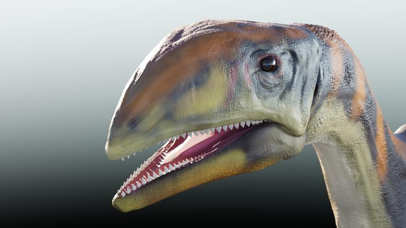 Rekonstruktion des neuen Dinosauriers "Issi saaneq"