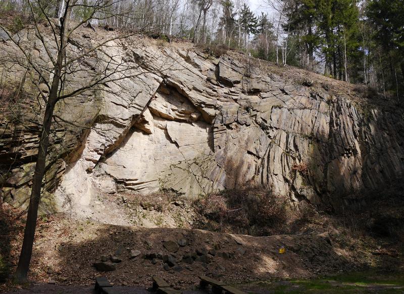 Geotop Porphyrfächer Mohorn-Grund