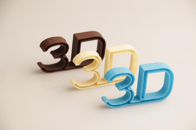 3D-gedruckte, essbare Schokoladenobjekte