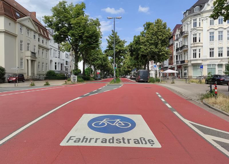 Fahrradstraße in Bremen