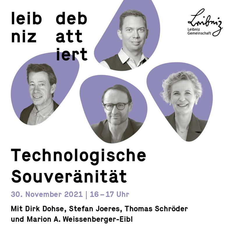 "Leibniz debattiert": Technologische Souveränität am 30.11.2021