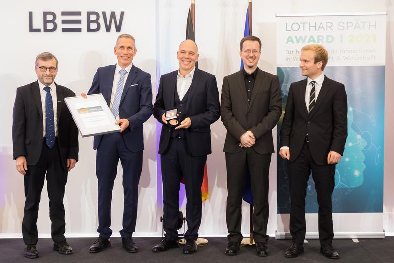 The winners at the awards ceremony in Stuttgart, Germany on November 19.