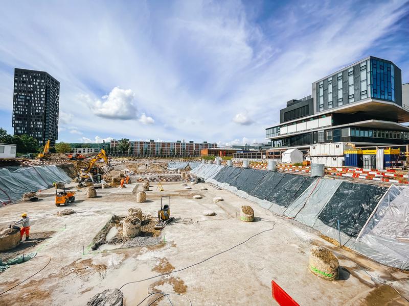 Die Baustelle von «co-operate» in Dübendorf.