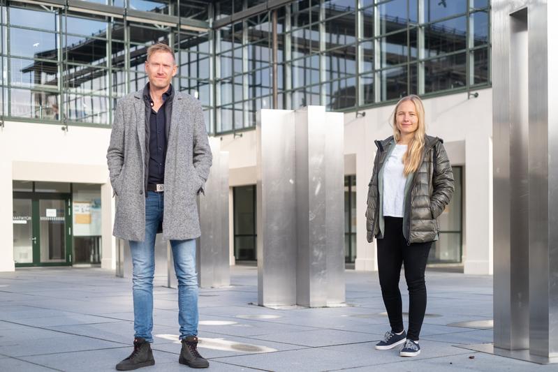 Professor Michael Grimm and Nathalie Luck