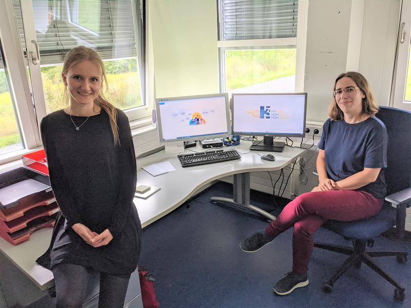 zfh-Mitarbeiterinnen im Projekt H³: Alexandra Gottschalk (l) und Louise Probst (r)