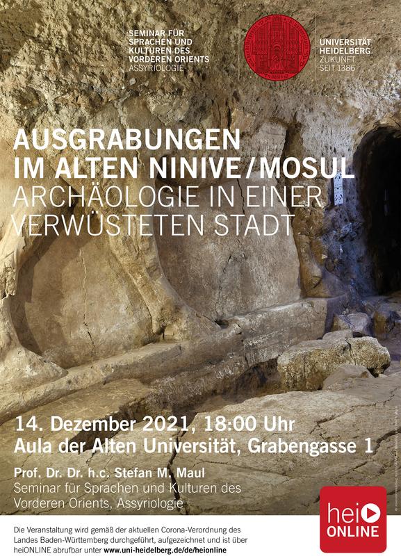 Plakat: "Ausgrabungen im alten Ninive"